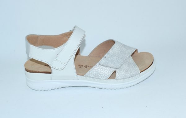 Breeze sandaal eisgrau - wit