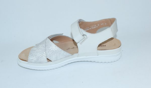 Breeze sandaal eisgrau - wit